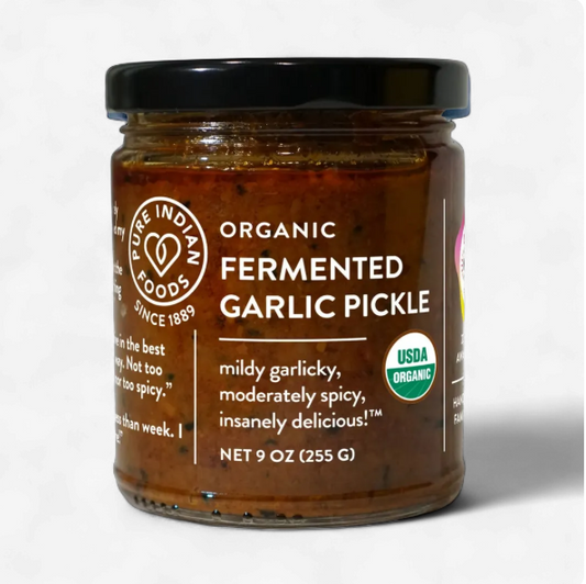 Fermented Garlic Pickle, Certified Organic 9 oz
