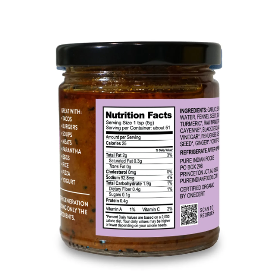 Fermented Garlic Pickle, Certified Organic 9 oz
