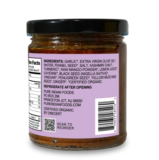 Fermented Garlic Pickle, Certified Organic 9 oz