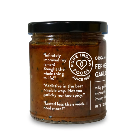 Fermented Garlic Pickle, Certified Organic 9 oz